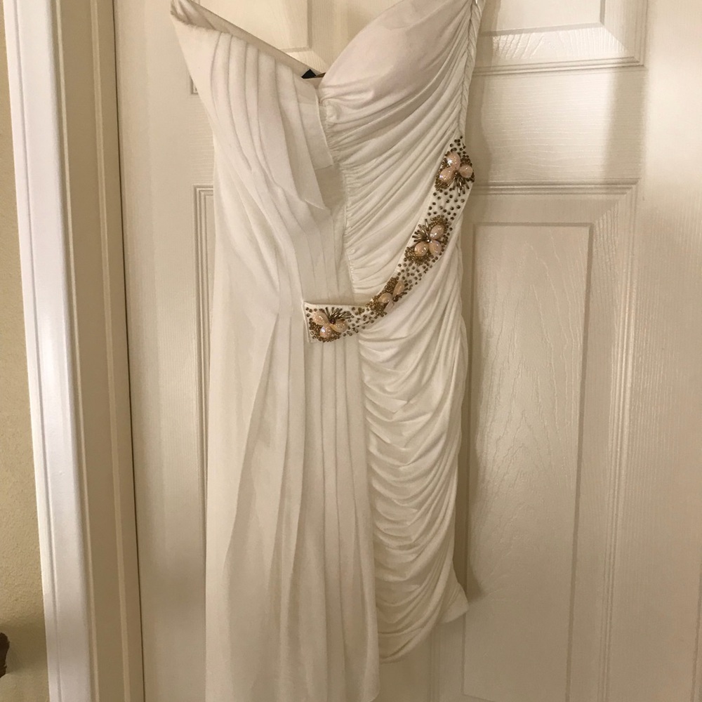 Bebe Formal dress white